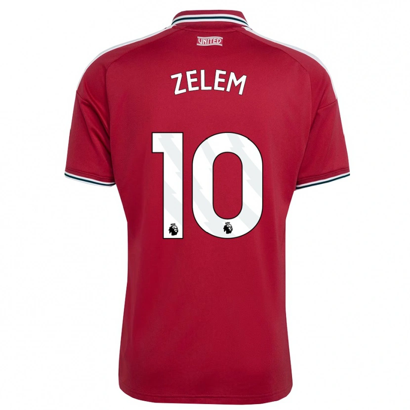 Danxen Homem Camisola Katie Zelem #10 Vermelho Amarelo Branco Principal 2026/27 Camisa
