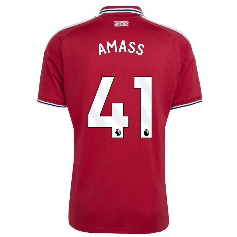 Danxen Homem Camisola Harry Amass #41 Vermelho Amarelo Branco Principal 2026/27 Camisa