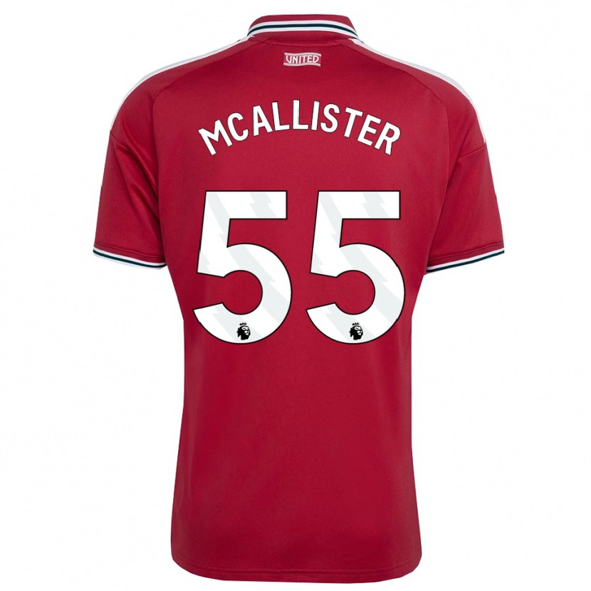 Danxen Homem Camisola Finley Mcallister #55 Vermelho Amarelo Branco Principal 2026/27 Camisa