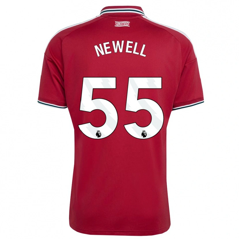Danxen Homem Camisola Lucy Newell #55 Vermelho Amarelo Branco Principal 2026/27 Camisa