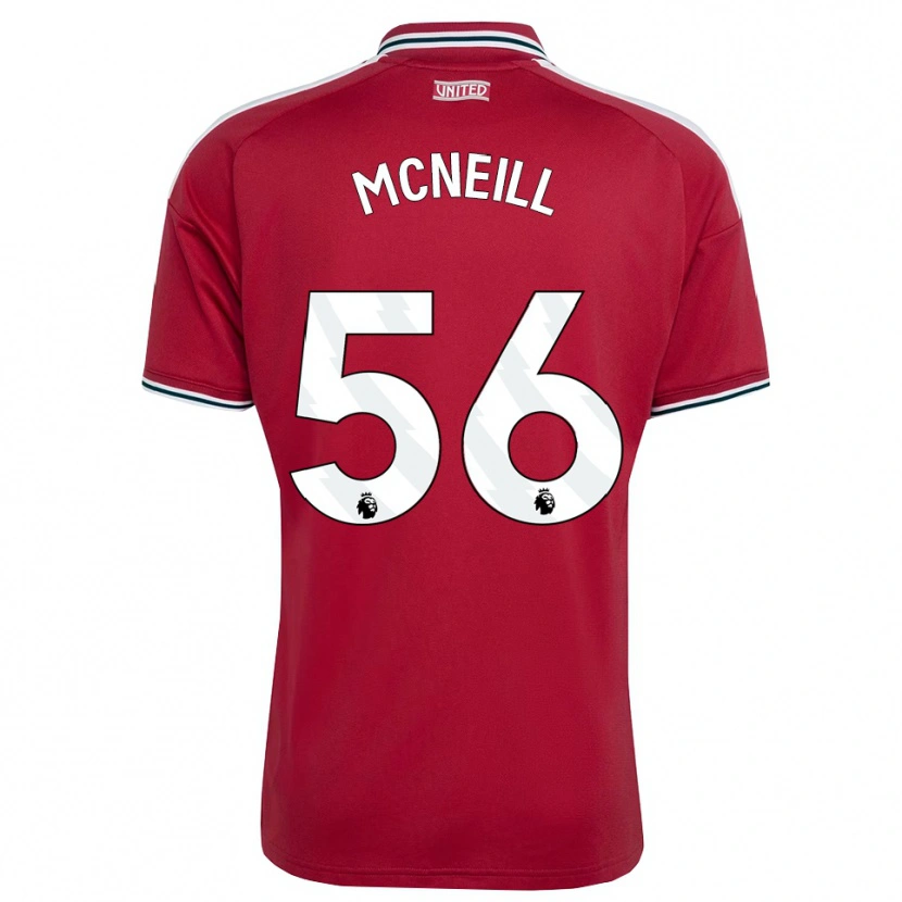 Danxen Homem Camisola Charlie Mcneill #56 Vermelho Amarelo Branco Principal 2026/27 Camisa