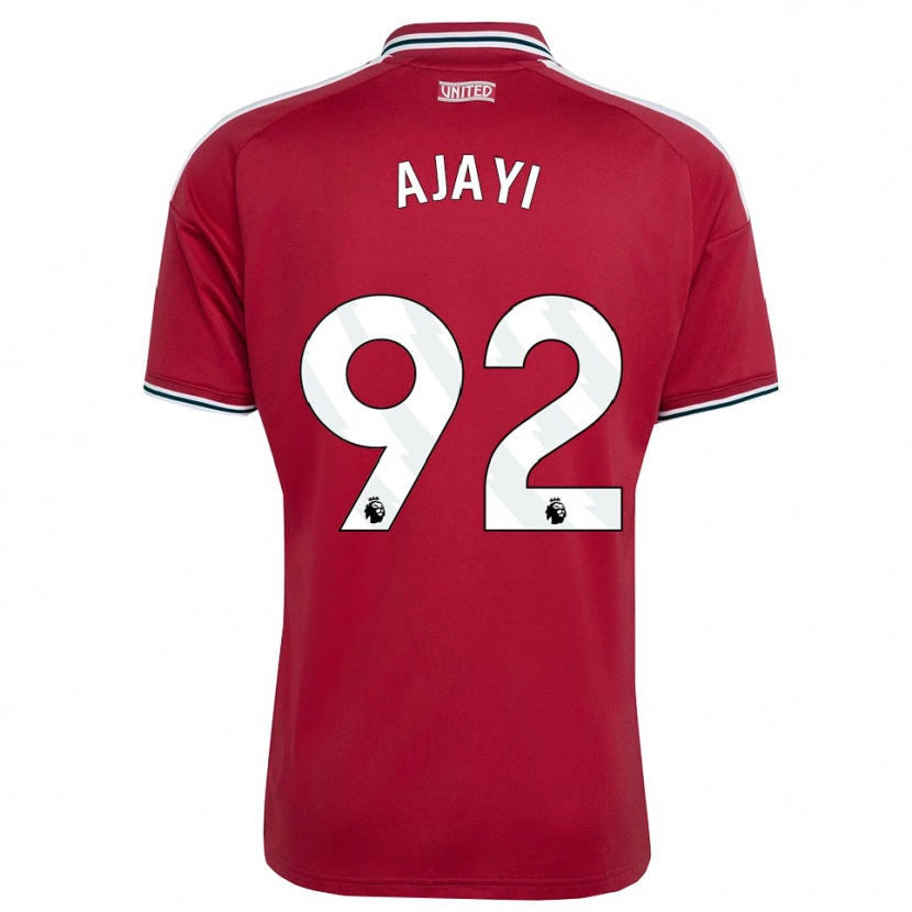 Danxen Homem Camisola Noah Ajayi #92 Vermelho Amarelo Branco Principal 2026/27 Camisa