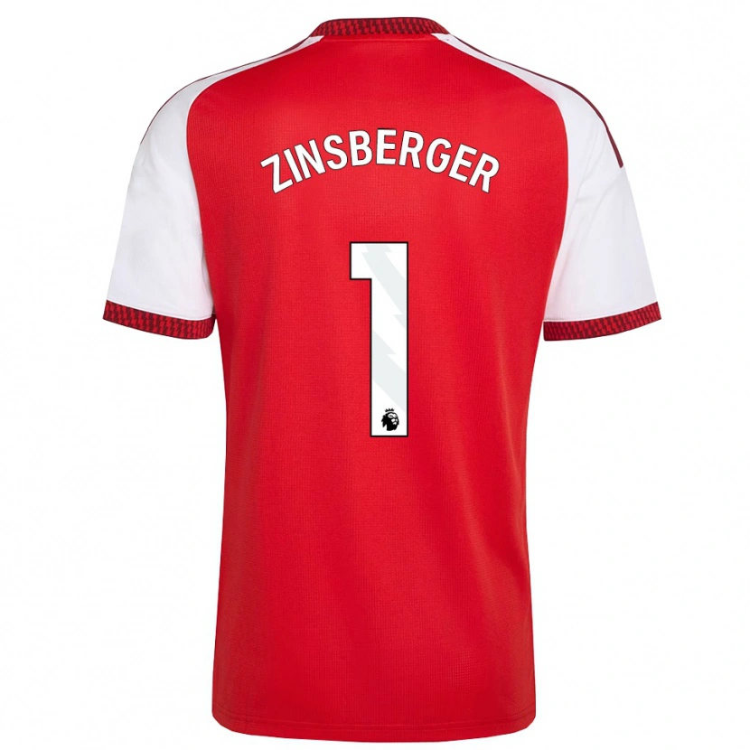 Danxen Homem Camisola Manuela Zinsberger #1 Vermelho Branco Preto Principal 2026/27 Camisa