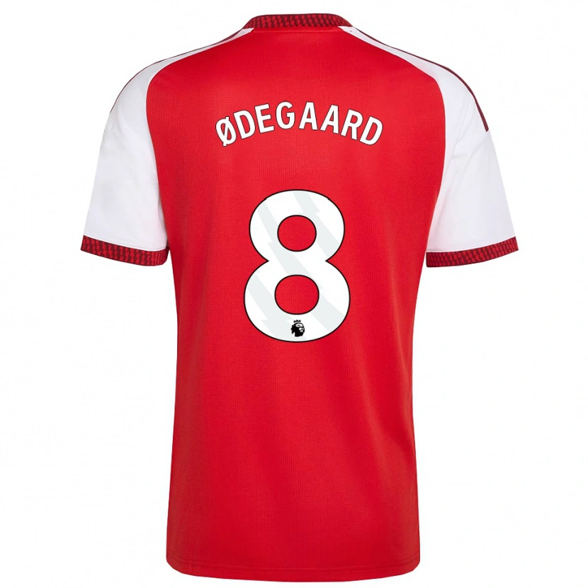 Danxen Homem Camisola Martin Ødegaard #8 Vermelho Branco Preto Principal 2026/27 Camisa