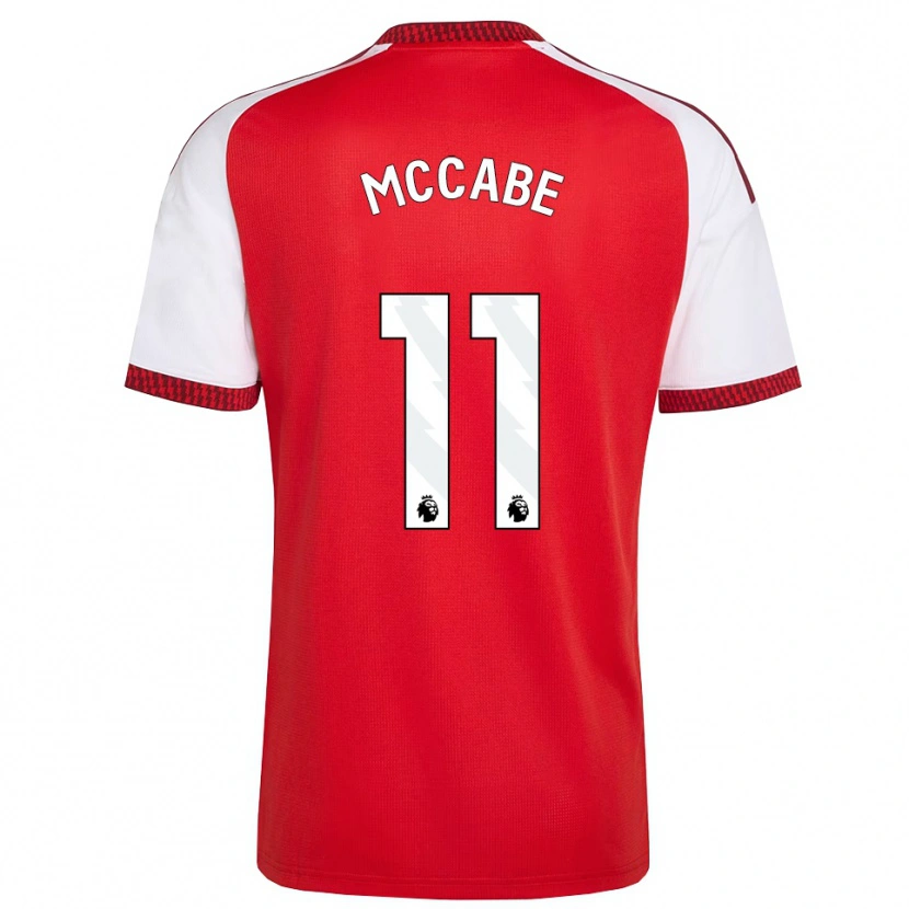 Danxen Homem Camisola Katie Mccabe #11 Vermelho Branco Preto Principal 2026/27 Camisa