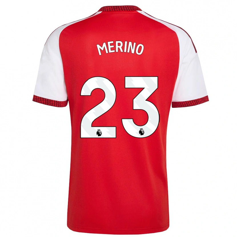 Danxen Homem Camisola Mikel Merino #23 Vermelho Branco Preto Principal 2026/27 Camisa