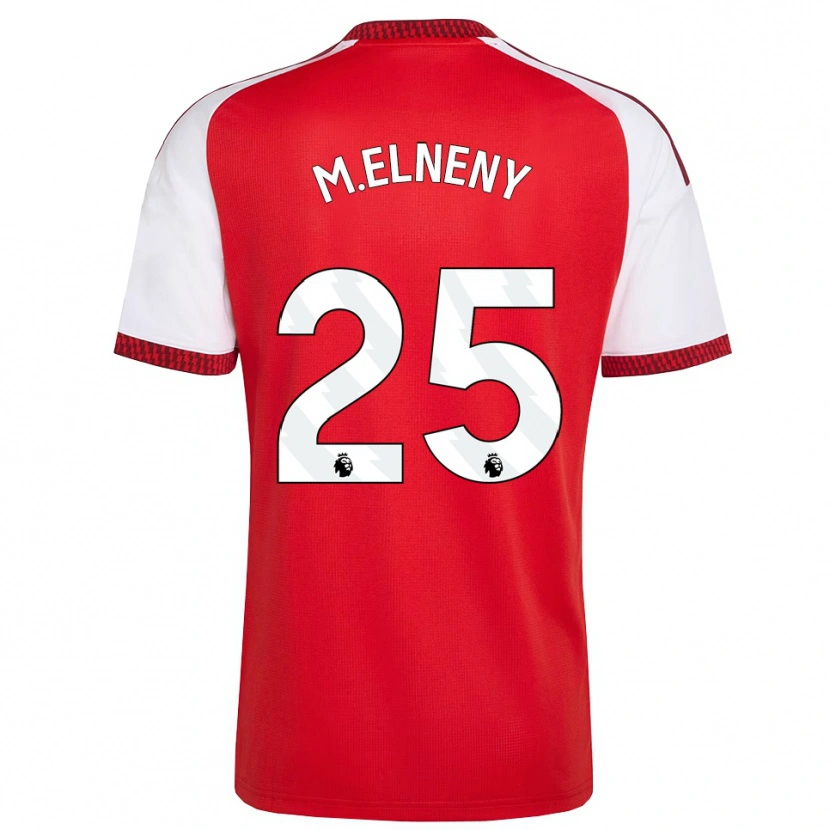 Danxen Homem Camisola Mohamed Elneny #25 Vermelho Branco Preto Principal 2026/27 Camisa