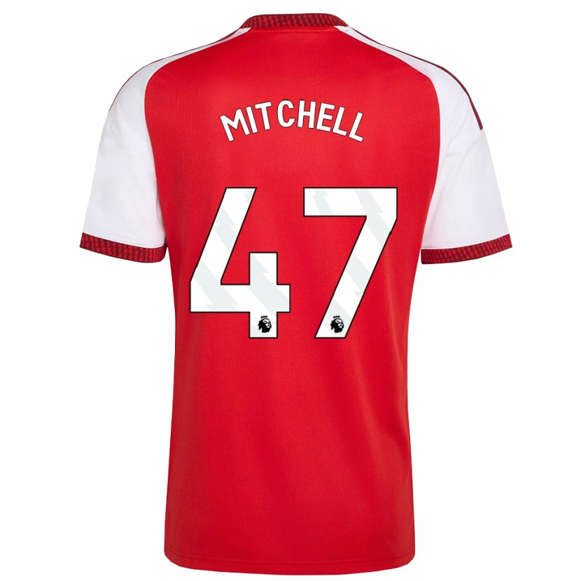 Danxen Homem Camisola Remy Mitchell #47 Vermelho Branco Preto Principal 2026/27 Camisa
