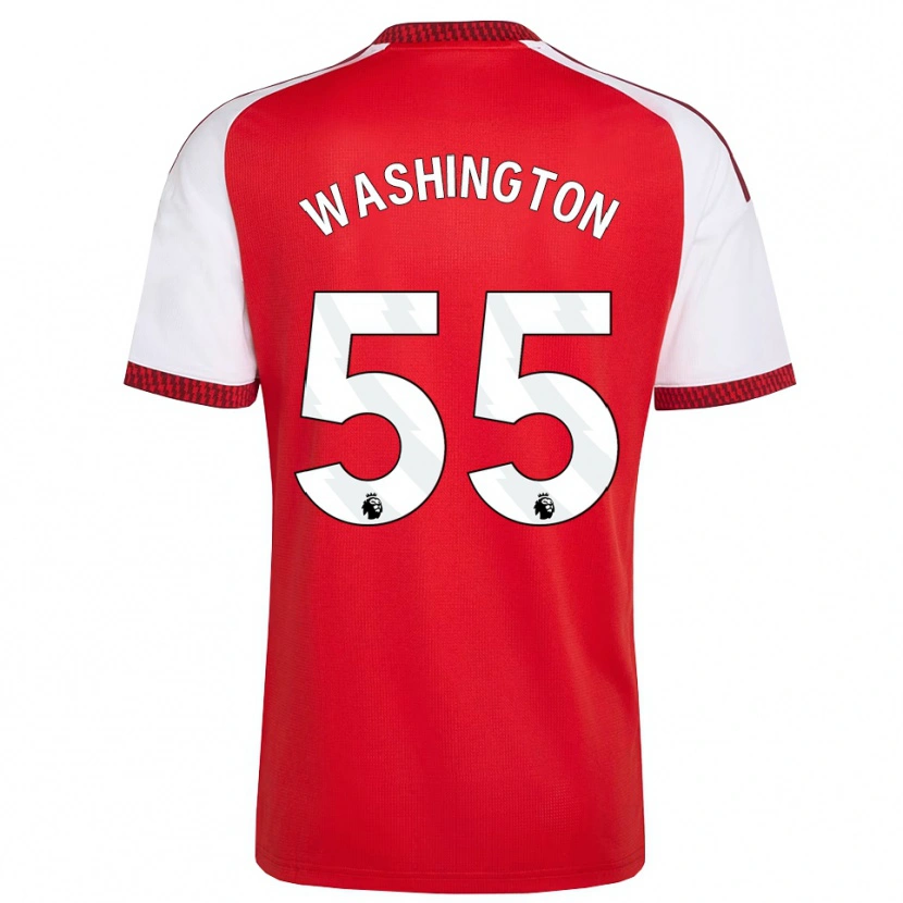 Danxen Homem Camisola Marcell Washington #55 Vermelho Branco Preto Principal 2026/27 Camisa