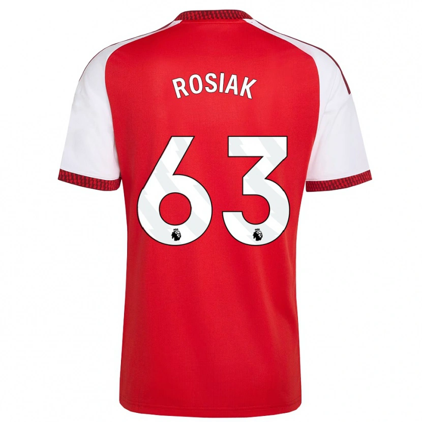 Danxen Homem Camisola Michal Rosiak #63 Vermelho Branco Preto Principal 2026/27 Camisa