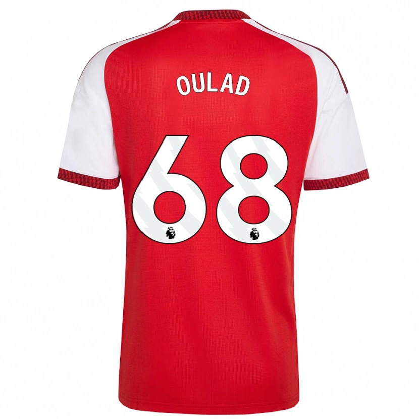 Danxen Homem Camisola Salah-Eddine Oulad M'hand #68 Vermelho Branco Preto Principal 2026/27 Camisa