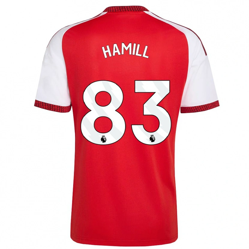 Danxen Homem Camisola Callan Hamill #83 Vermelho Branco Preto Principal 2026/27 Camisa