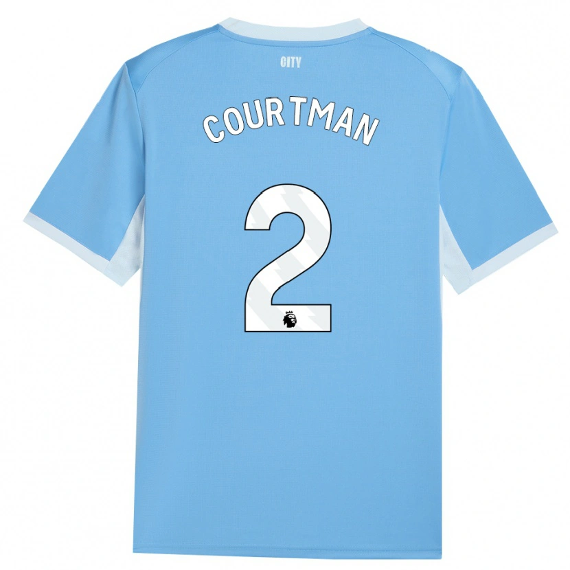 Danxen Homem Camisola Charlie Courtman #2 Lightskyblue Branco Principal 2026/27 Camisa