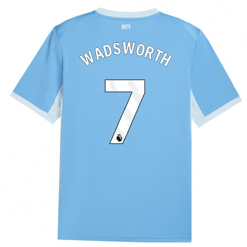 Danxen Homem Camisola Sam Wadsworth #7 Lightskyblue Branco Principal 2026/27 Camisa
