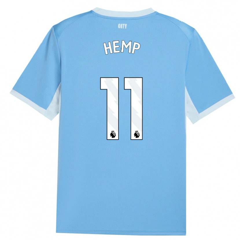 Danxen Homem Camisola Lauren Hemp #11 Lightskyblue Branco Principal 2026/27 Camisa
