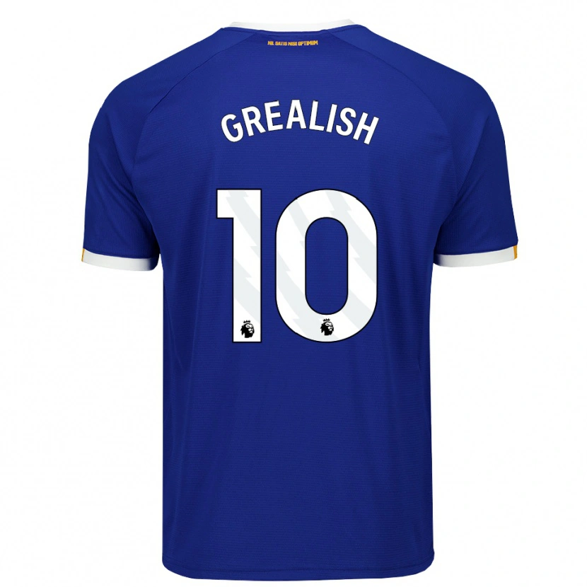 Danxen Homem Camisola Jack Grealish #10 Azul Branco Amarelo Principal 2026/27 Camisa