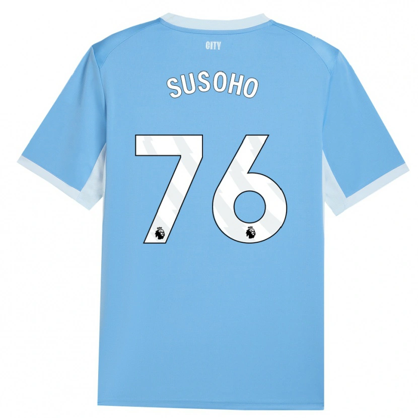 Danxen Homem Camisola Mahamadou Susoho #76 Lightskyblue Branco Principal 2026/27 Camisa