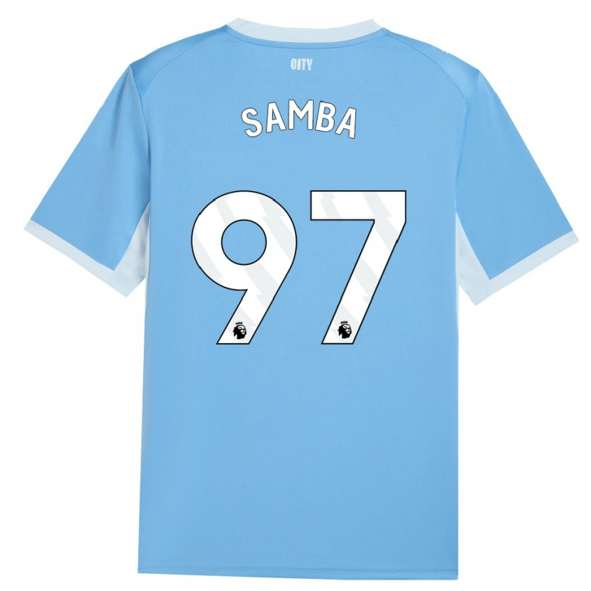 Danxen Homem Camisola Tyrone Samba #97 Lightskyblue Branco Principal 2026/27 Camisa