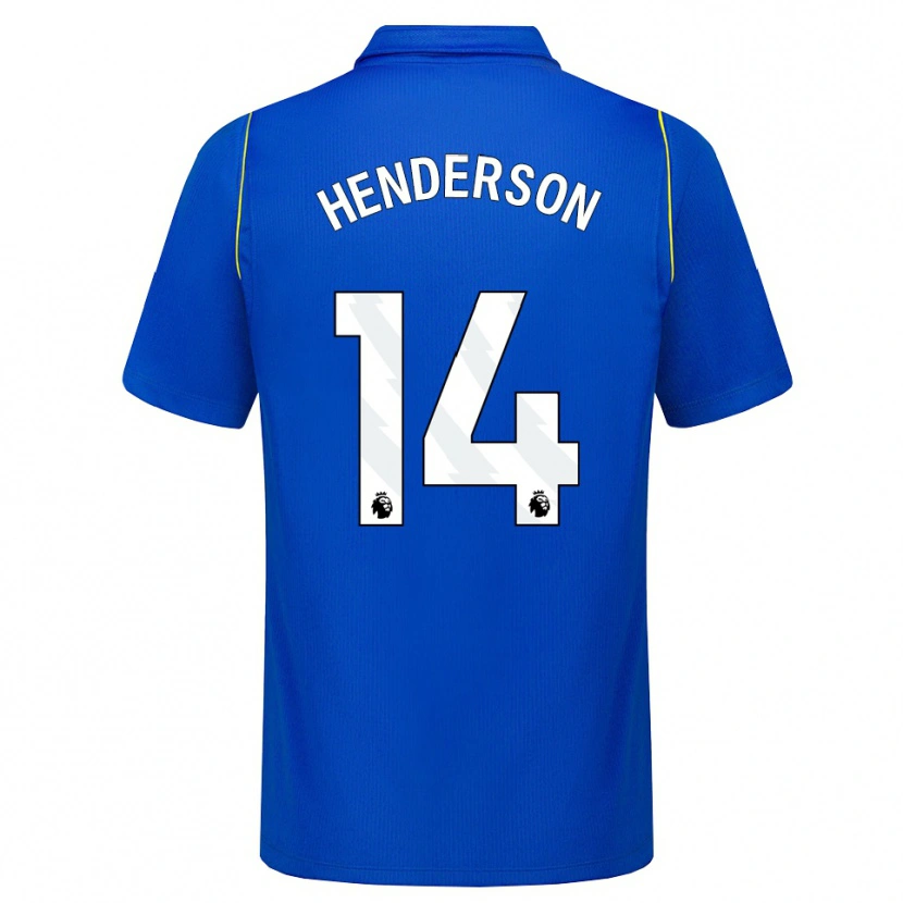 Danxen Homem Camisola Jordan Henderson #14 Azul Amarelo Principal 2026/27 Camisa