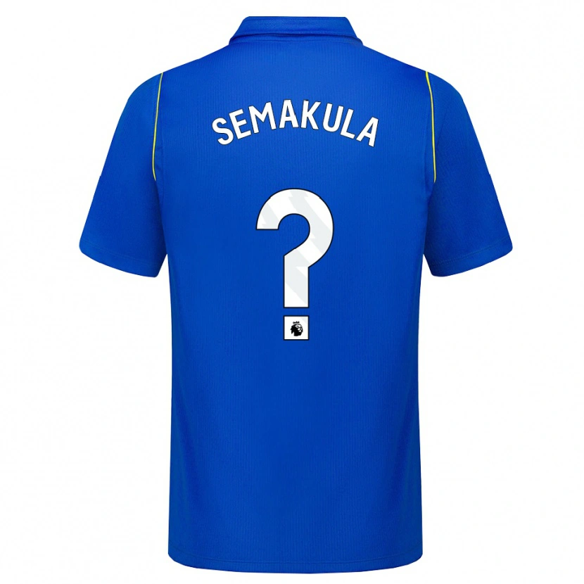 Danxen Homem Camisola Eliah Semakula #0 Azul Amarelo Principal 2026/27 Camisa