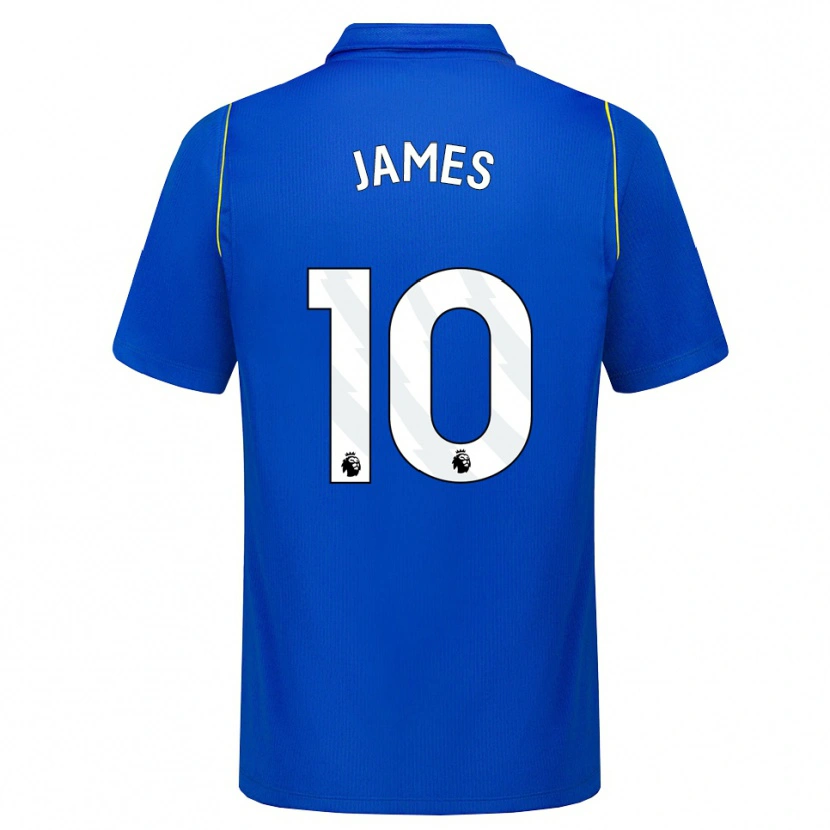 Danxen Homem Camisola Lauren James #10 Azul Amarelo Principal 2026/27 Camisa