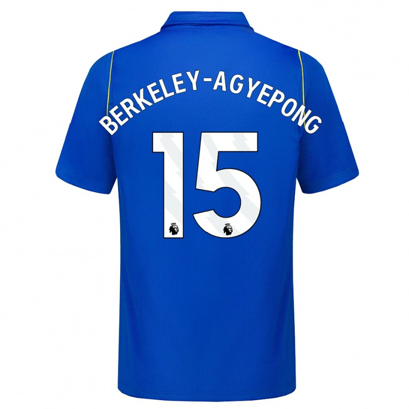 Danxen Homem Camisola Jeremiah Berkeley-Agyepong #15 Azul Amarelo Principal 2026/27 Camisa