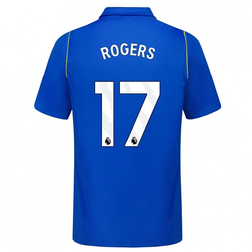 Danxen Homem Camisola Morgan Rogers #17 Azul Amarelo Principal 2026/27 Camisa