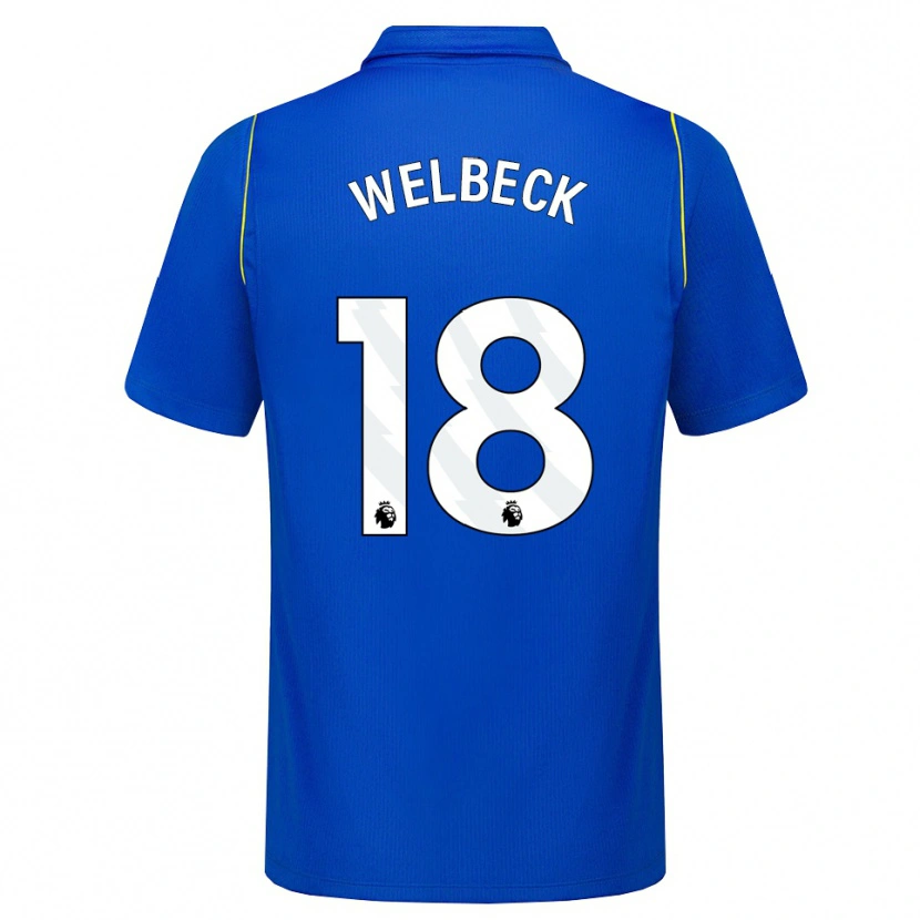 Danxen Homem Camisola Danny Welbeck #18 Azul Amarelo Principal 2026/27 Camisa