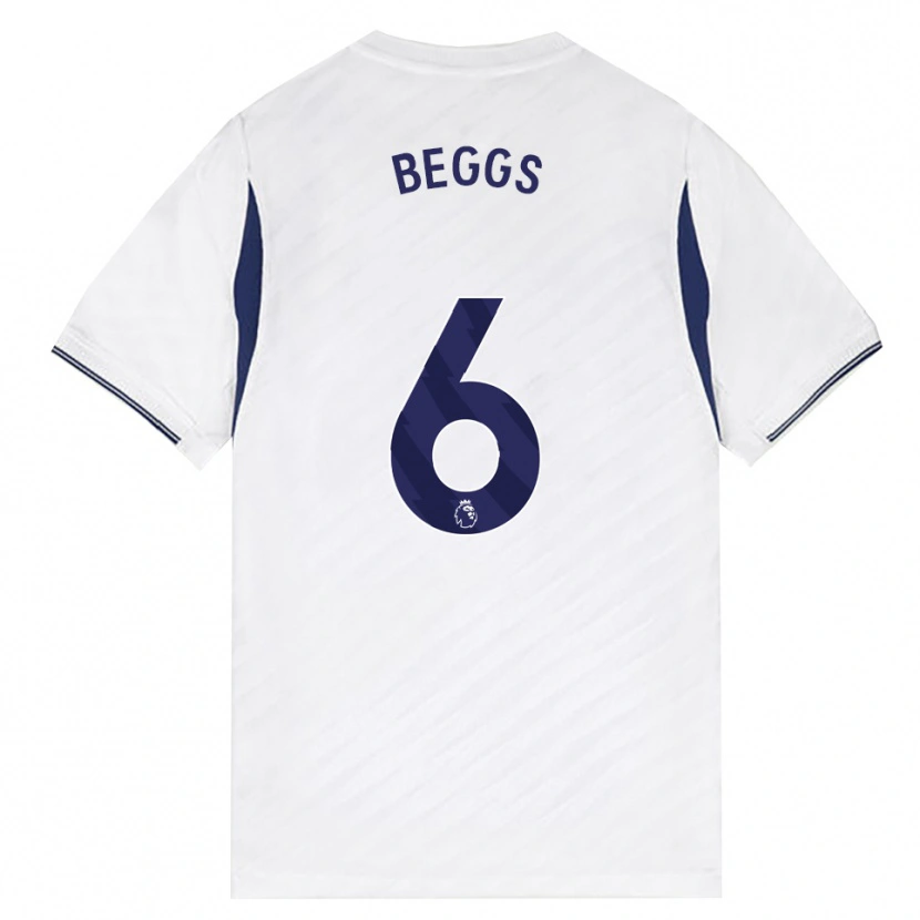 Danxen Homem Camisola Jamel Beggs #6 Branco Vermelho Roxo Principal 2026/27 Camisa