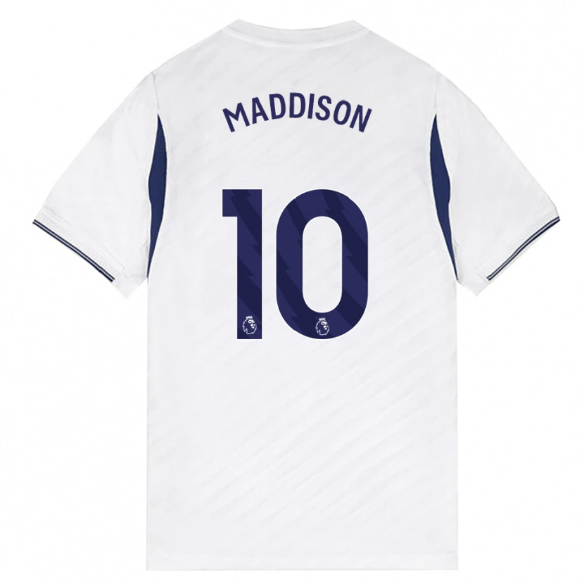 Danxen Homem Camisola James Maddison #10 Branco Vermelho Roxo Principal 2026/27 Camisa