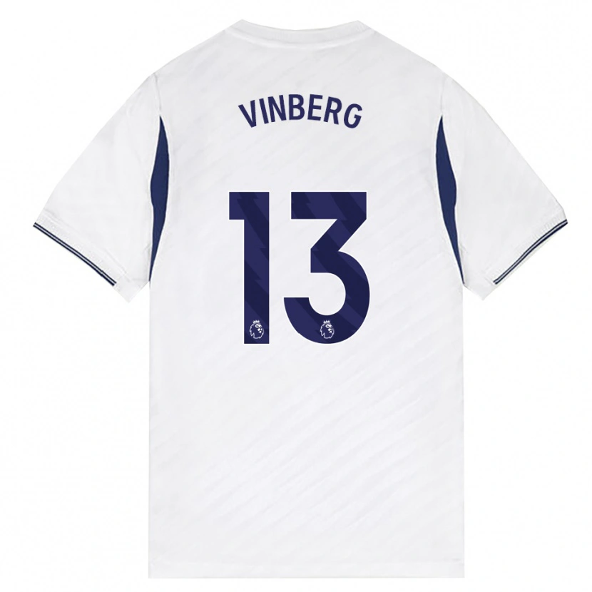 Danxen Homem Camisola Matilda Vinberg #13 Branco Vermelho Roxo Principal 2026/27 Camisa