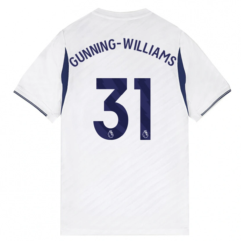 Danxen Homem Camisola Lenna Gunning-Williams #31 Branco Vermelho Roxo Principal 2026/27 Camisa