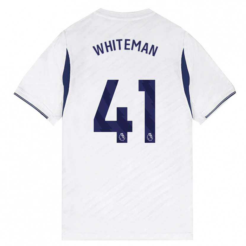 Danxen Homem Camisola Alfie Whiteman #41 Branco Vermelho Roxo Principal 2026/27 Camisa