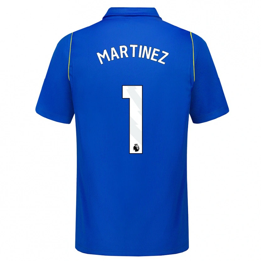 Danxen Homem Camisola Emiliano Martínez #1 Azul Amarelo Principal 2026/27 Camisa