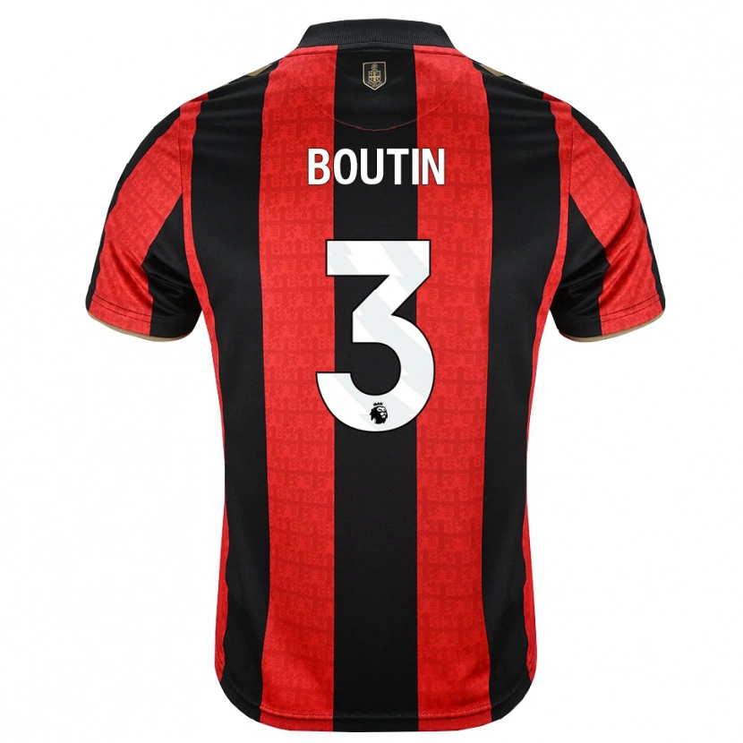 Danxen Homem Camisola Noa Boutin #3 Goldenrod Vermelho Preto Principal 2026/27 Camisa