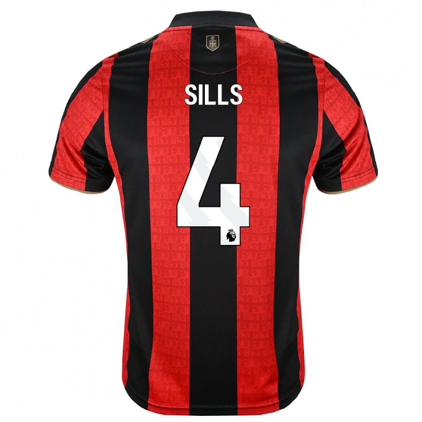 Danxen Homem Camisola Ethan Sills #4 Goldenrod Vermelho Preto Principal 2026/27 Camisa