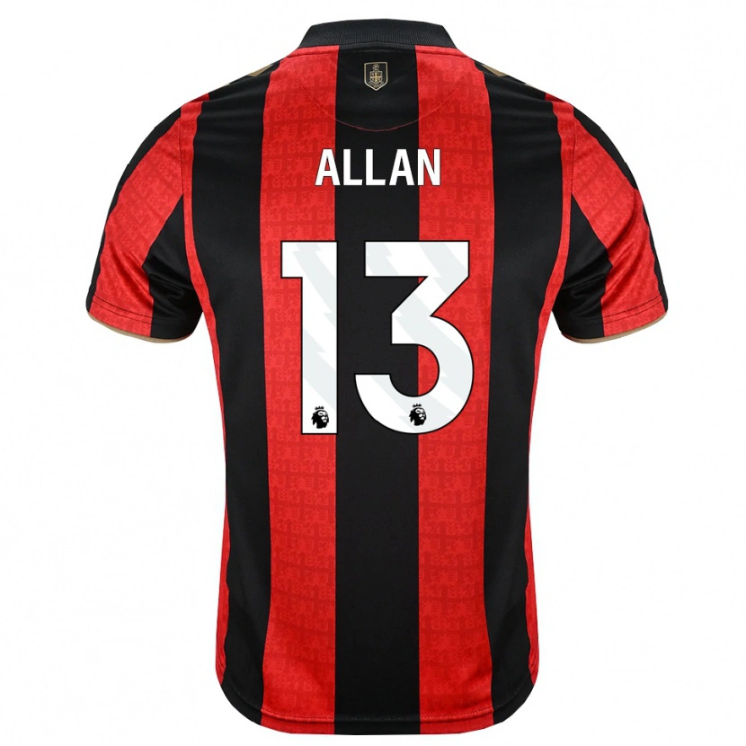 Danxen Homem Camisola Mack Allan #13 Goldenrod Vermelho Preto Principal 2026/27 Camisa