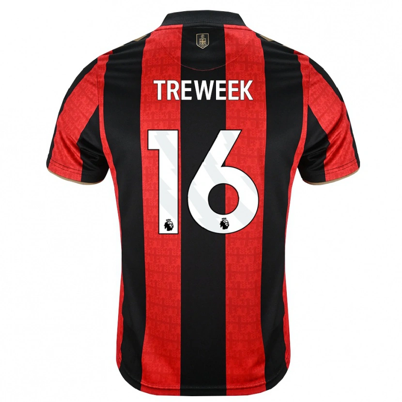Danxen Homem Camisola Jess Treweek #16 Goldenrod Vermelho Preto Principal 2026/27 Camisa