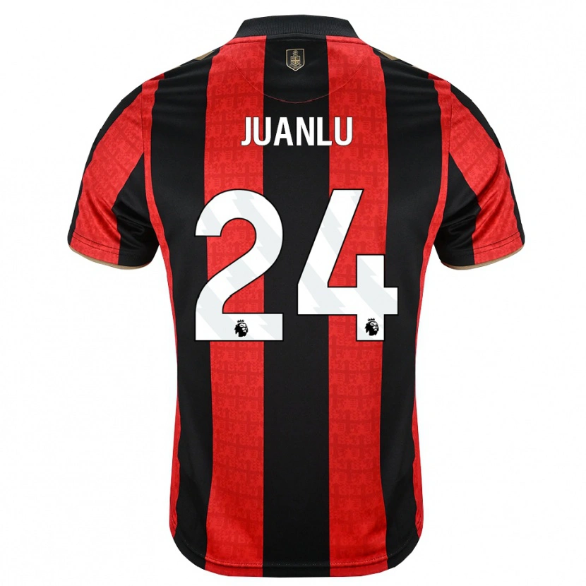 Danxen Homem Camisola Juanlu Sánchez #24 Goldenrod Vermelho Preto Principal 2026/27 Camisa