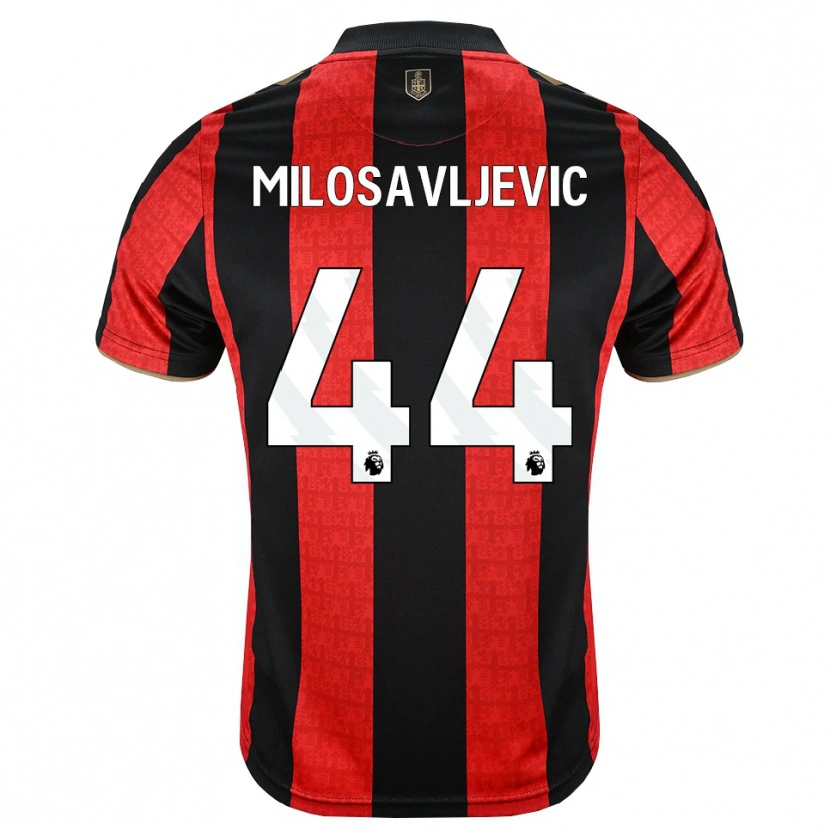 Danxen Homem Camisola Veljko Milosavljevic #44 Goldenrod Vermelho Preto Principal 2026/27 Camisa