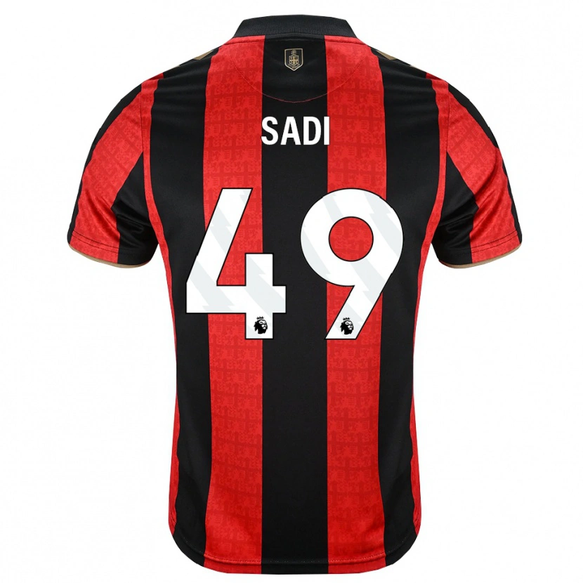 Danxen Homem Camisola Dominic Sadi #49 Goldenrod Vermelho Preto Principal 2026/27 Camisa