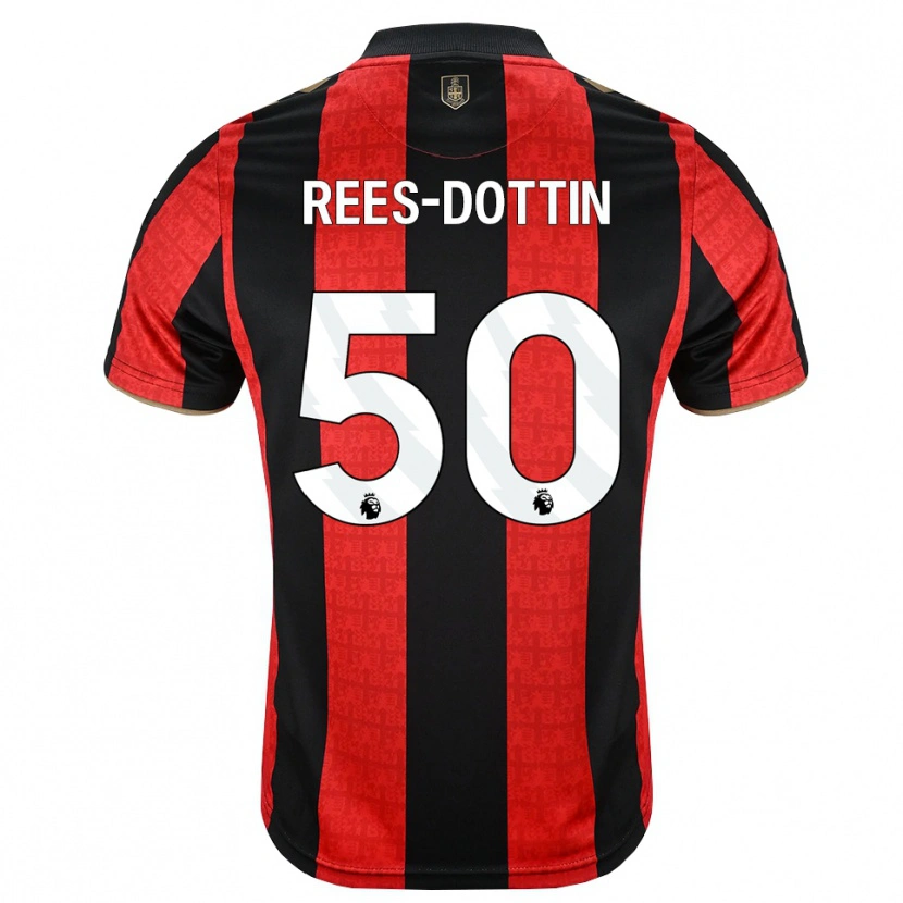 Danxen Homem Camisola Remy Rees-Dottin #50 Goldenrod Vermelho Preto Principal 2026/27 Camisa