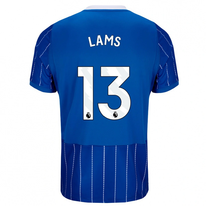 Danxen Homem Camisola George Lams #13 Mediumblue Branco Principal 2026/27 Camisa