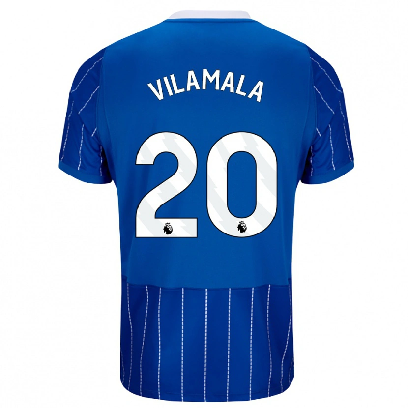 Danxen Homem Camisola Bruna Vilamala #20 Mediumblue Branco Principal 2026/27 Camisa