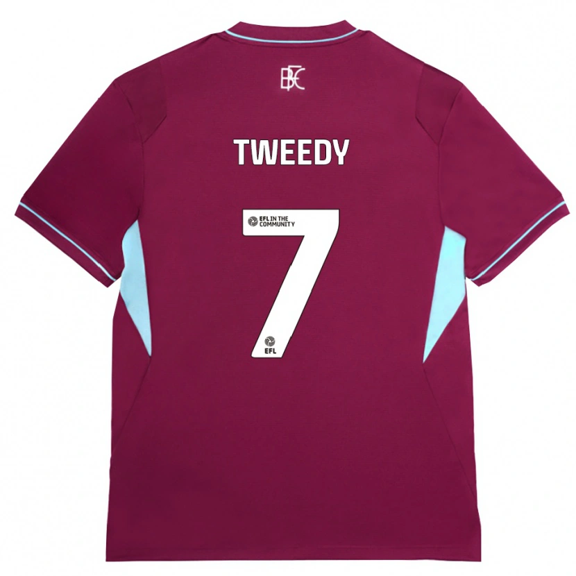 Danxen Homem Camisola Tom Tweedy #7 Borgonha Verde Principal 2026/27 Camisa