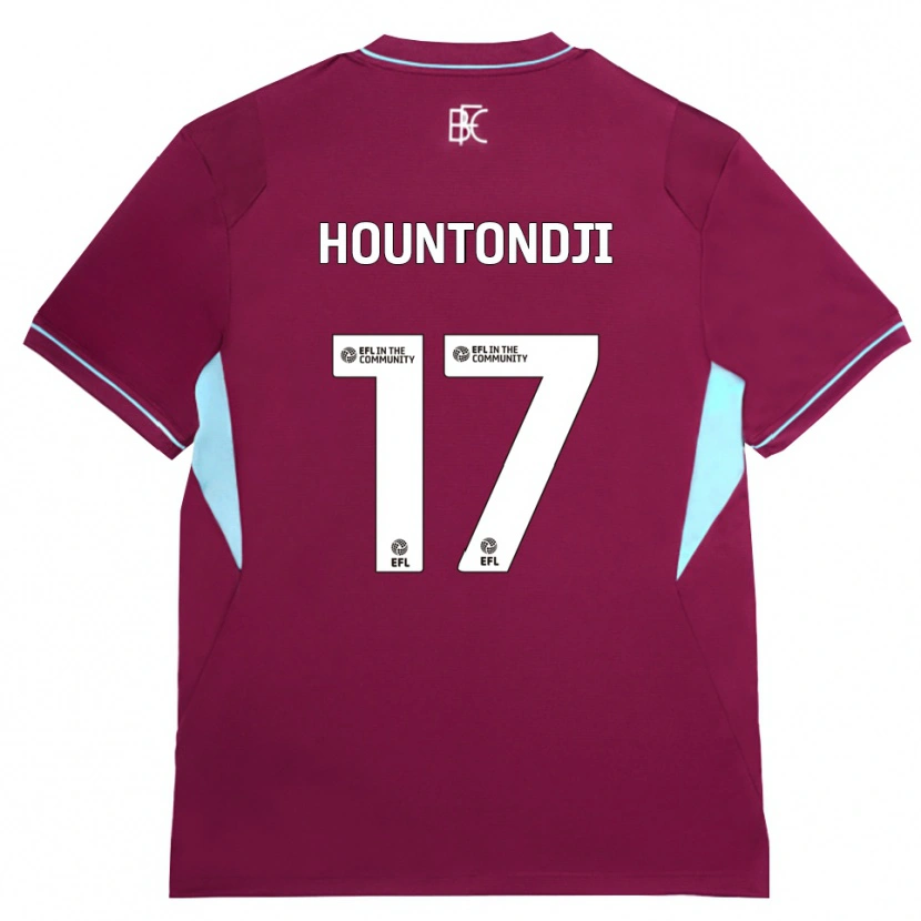 Danxen Homem Camisola Andréas Hountondji #17 Borgonha Verde Principal 2026/27 Camisa