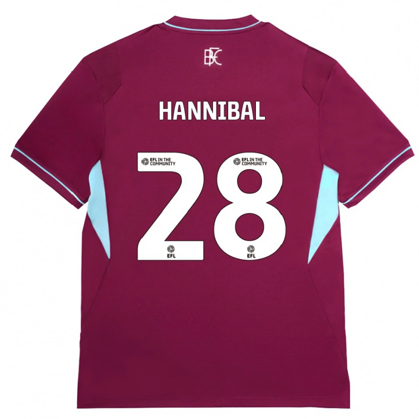 Danxen Homem Camisola Hannibal Mejbri #28 Borgonha Verde Principal 2026/27 Camisa