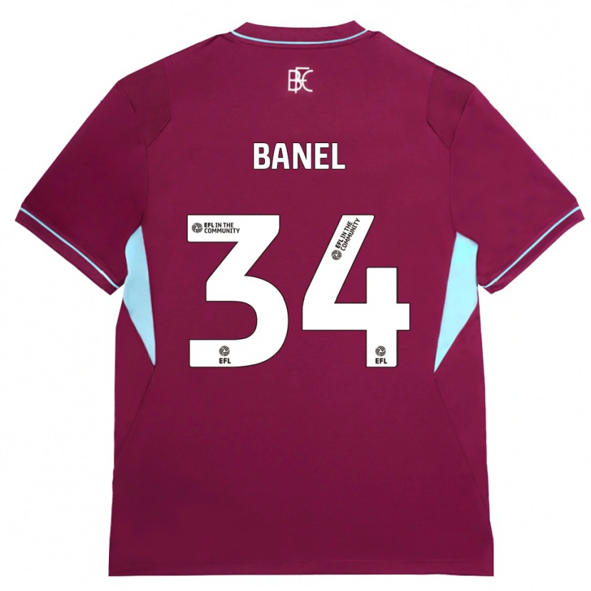 Danxen Homem Camisola Jaydon Banel #34 Borgonha Verde Principal 2026/27 Camisa