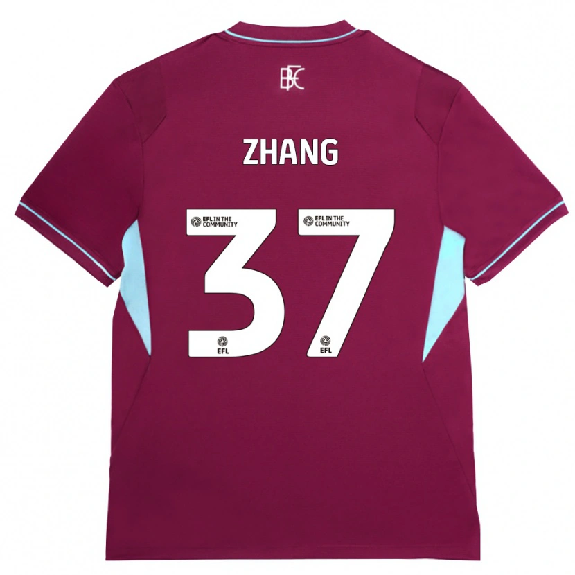 Danxen Homem Camisola Jiaming Zhang #37 Borgonha Verde Principal 2026/27 Camisa