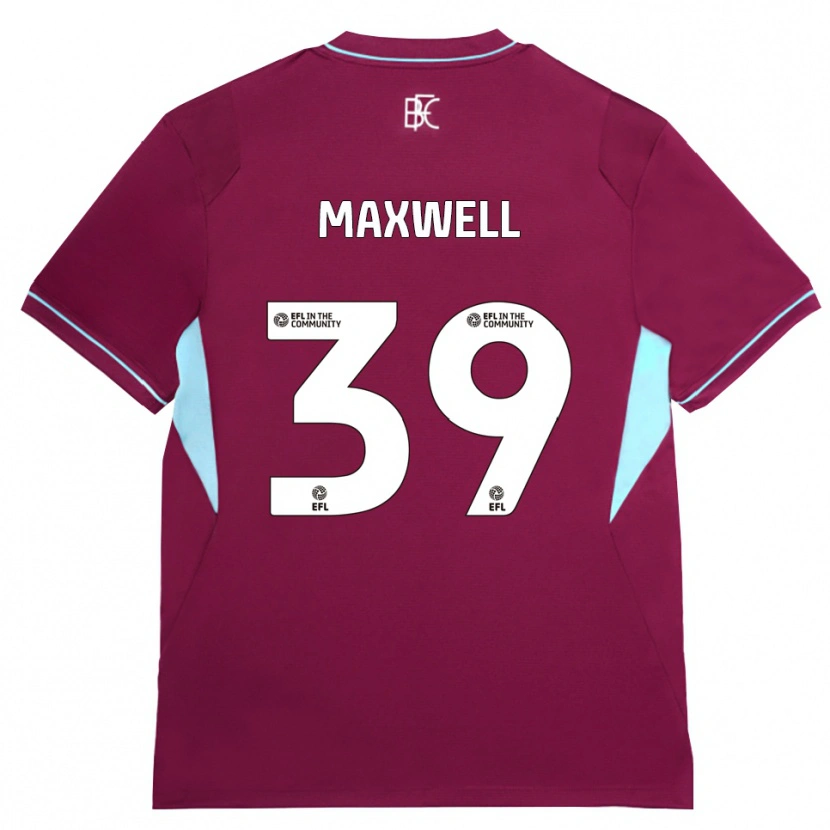 Danxen Homem Camisola Danielle Maxwell #39 Borgonha Verde Principal 2026/27 Camisa